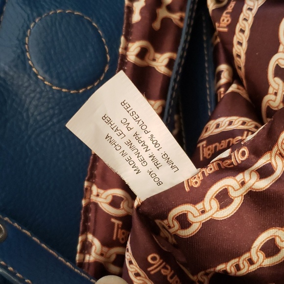 Tignanello Deep Ocean Blue Perfect 10 Tote Bag - Picture 11 of 14